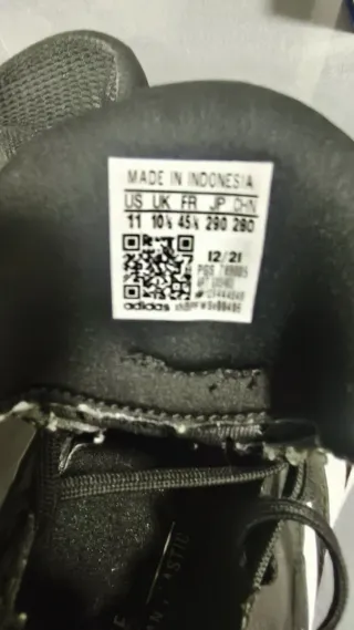 Zapatillas Adidas Running Negras y Blancas