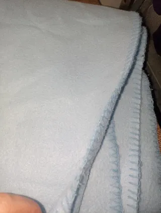 Manta bebé azul con osito