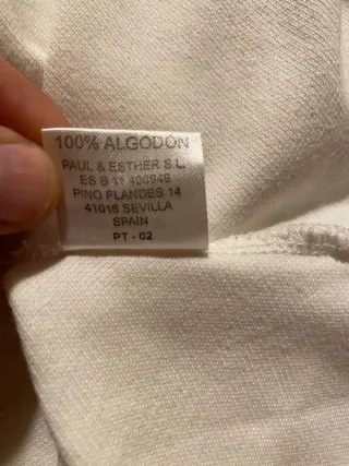 Polo Spagnolo Talla S blanco