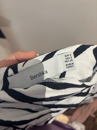 Falda corta estampado cebra