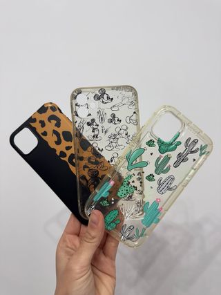 Fundas para móvil: Mickey, Cactus y Leopardo