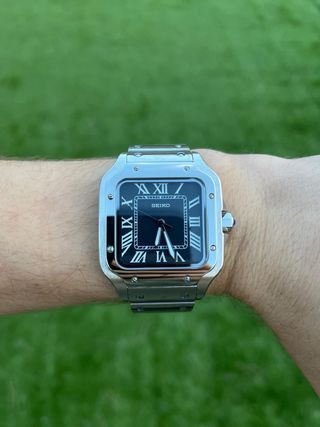 Seiko Mod Automático NH35 38mm Acero Negro