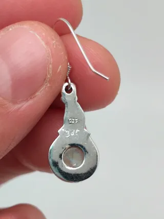 Pendientes Plata 925 y Piedra Luna