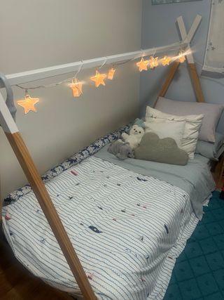 Cama tipi infantil más colchón  90x200