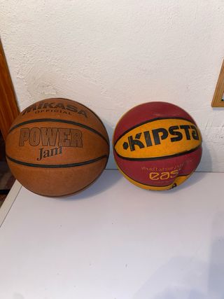 2 Balones de Baloncesto Mikasa y Kipsta