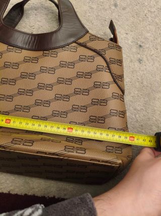 Borsa Balenciaga Vintage in Pelle Monogram BB