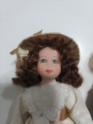 Muñecas de porcelana vintage