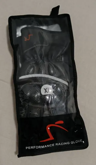 Guantes de piel para moto hombre