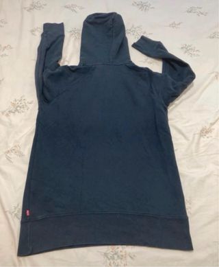 Sudadera Levi's Negra Capucha Logo Rojo Talla XS