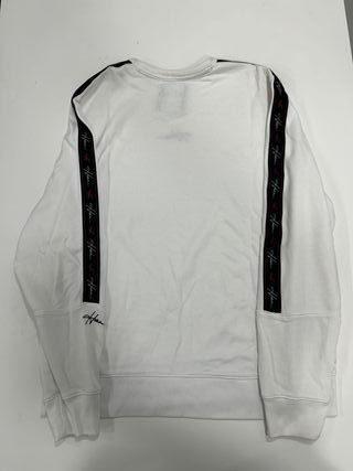 Sudadera Hollister Blanca Logo Rayas