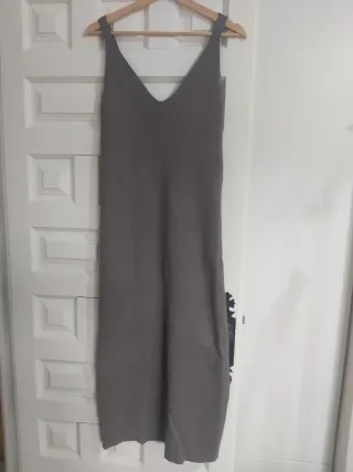 Vestido Zara gris talla L