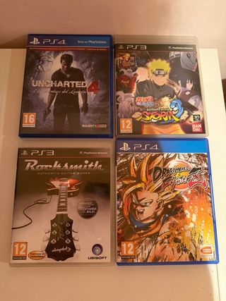 PS4 (PlayStation 4), 2 mandos, cascos y 14 juegos