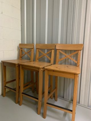 3 Sillas Altas de Madera, 35€ cada una