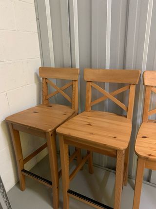 3 Sillas Altas de Madera, 35€ cada una