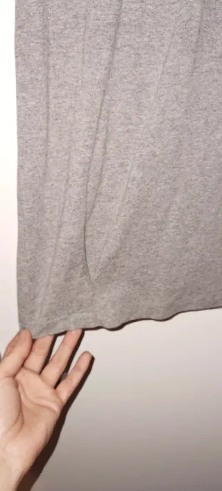 Vestido Stradivarius gris talla XS