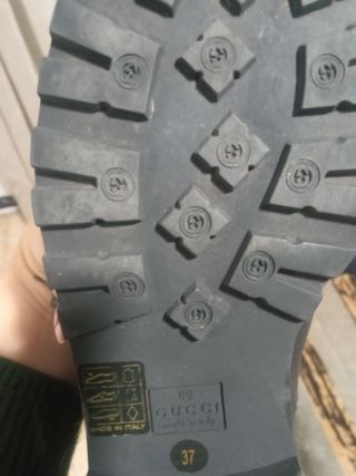 Botas de piel Gucci negras mujer