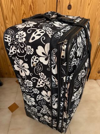 Maleta grande de viaje con estampado floral