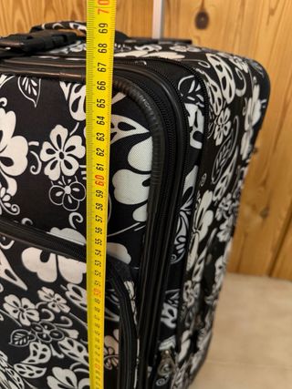 Maleta grande de viaje con estampado floral