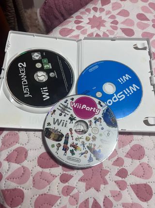 Juegos Wii: Just Dance 2, Wii Sports, Wii Party
