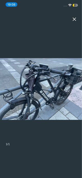 Bicicleta Eléctrica Zoomoo Negra