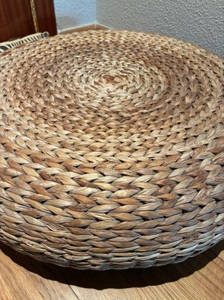 Puf redondo mimbre Ikea medidas: 60cm