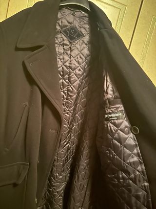 Cappotto uomo Yves Saint Laurent nero