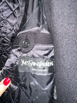 Cappotto uomo Yves Saint Laurent nero