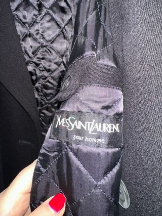 Cappotto uomo Yves Saint Laurent nero