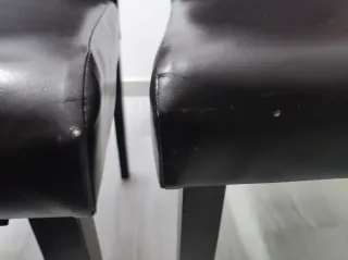 Pack 2 Sillas Comedor Polipiel Negro