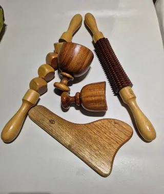 Juego de masaje de madera