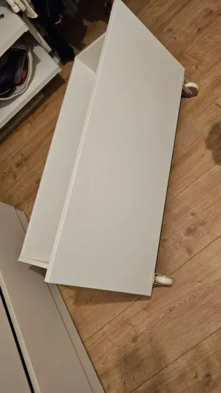 Cajón Billy Ikea blanco con ruedas