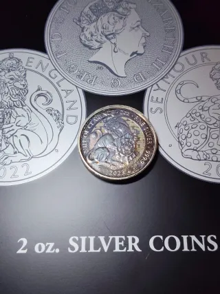 2 Moneda Plata 2 oz Bull of Clarence 2023