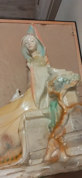 Figura Lladro Hada Paloma Blanca Porcelana