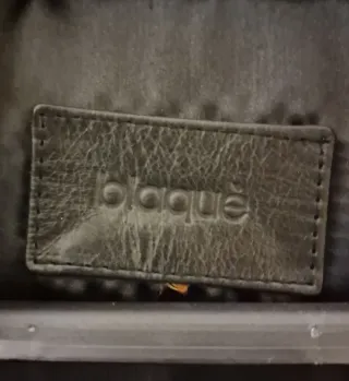 Abrigo 3/4 Cuero Negro Blaque