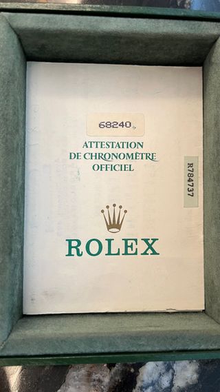 Caja Rolex original vintage sin reloj