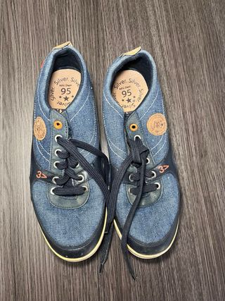 Zapatillas tela vaquera azules Talla 40