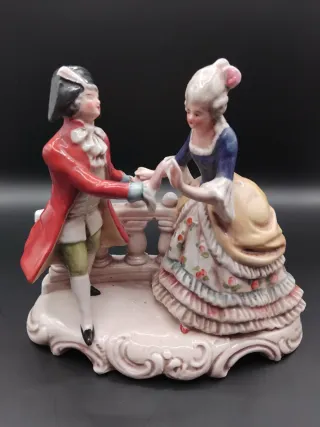 🇩🇪 Figura Porcelana Dresden Bailando