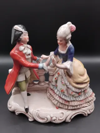 🇩🇪 Figura Porcelana Dresden Bailando