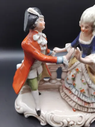 🇩🇪 Figura Porcelana Dresden Bailando