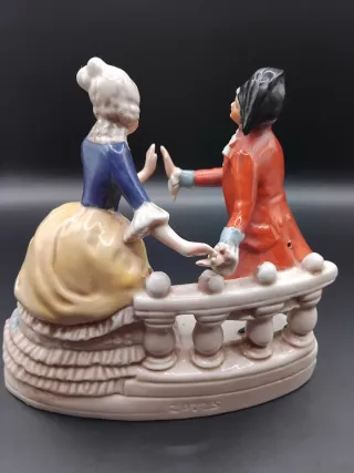 🇩🇪 Figura Porcelana Dresden Bailando