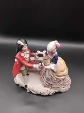 🇩🇪 Figura Porcelana Dresden Bailando