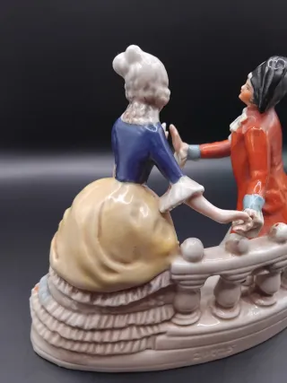 🇩🇪 Figura Porcelana Dresden Bailando
