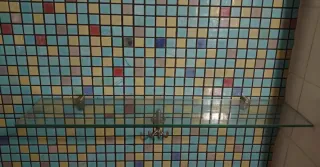 Estantes de cristal para baño