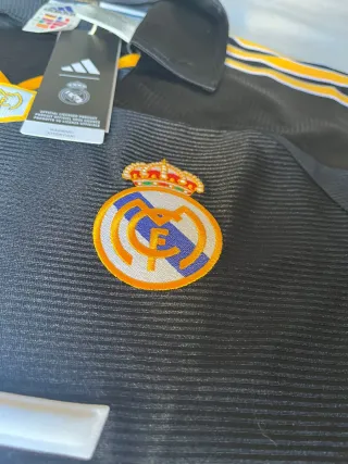 Camiseta Real Madrid Adidas Negra Dorada