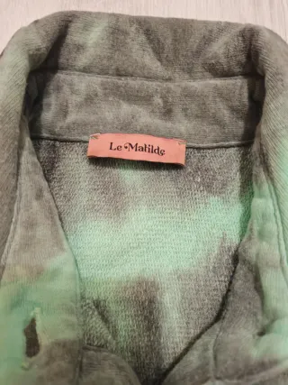 Camicione tie-dye verde e nero