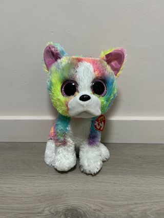 Peluche TY mediano Perro Arcoíris