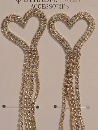 Pendientes Corazón Stradivarius Largos