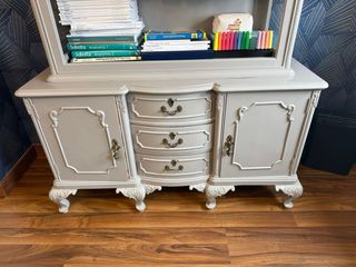 Vitrina Isabelina Madera y Cristal