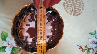 Set 4 Ciotole acciaio e bordo in Oro e 6 piccole