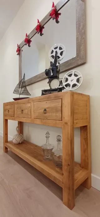 OCASIÓN!!! EN STOCK!!! CONSOLA RECIBIDOR ARTESANAL